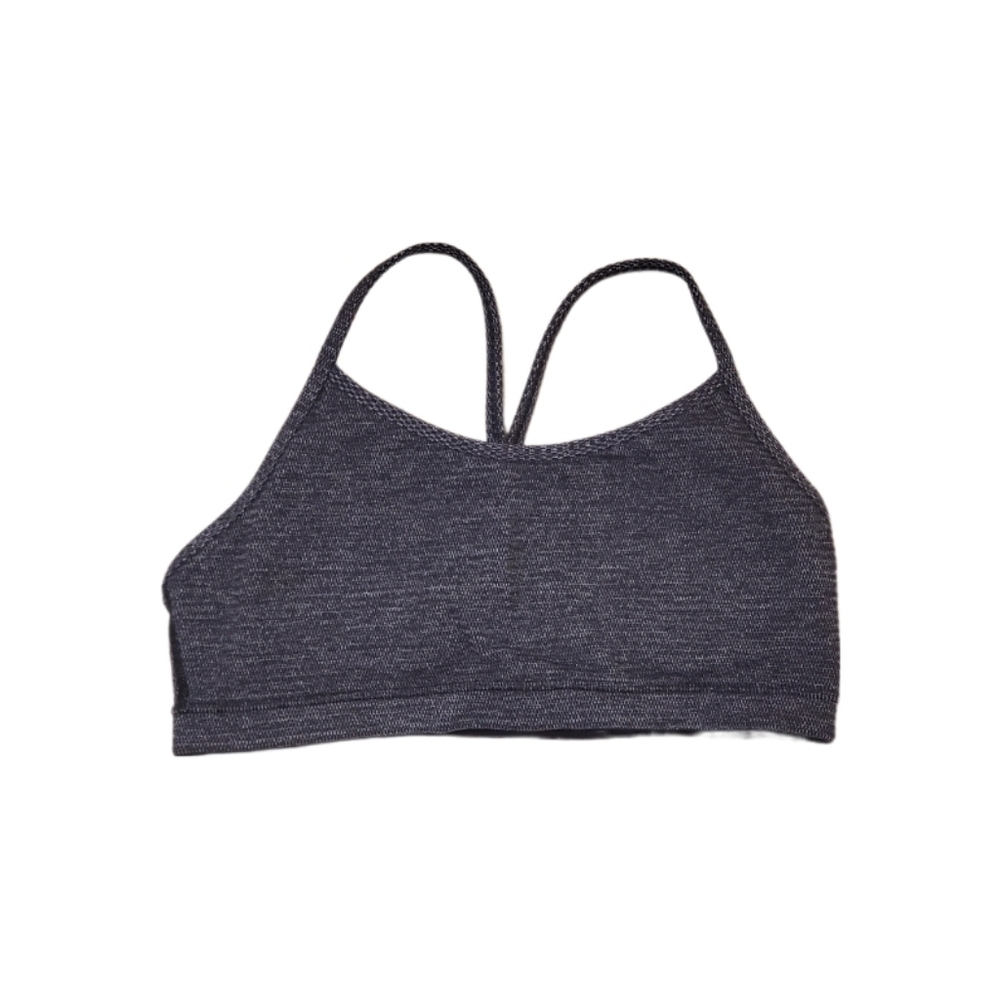 lululemon Dark Heather Gray Strappy Sports Bra